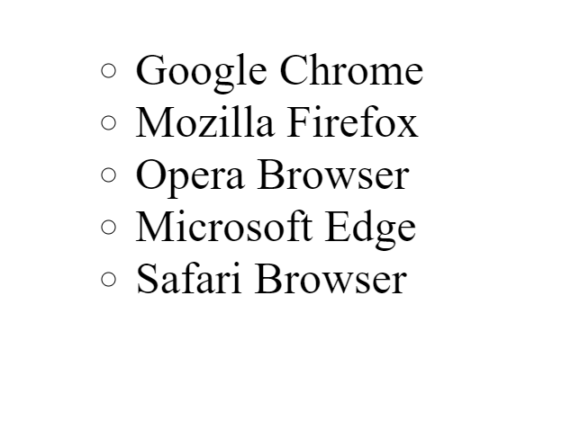 circle output